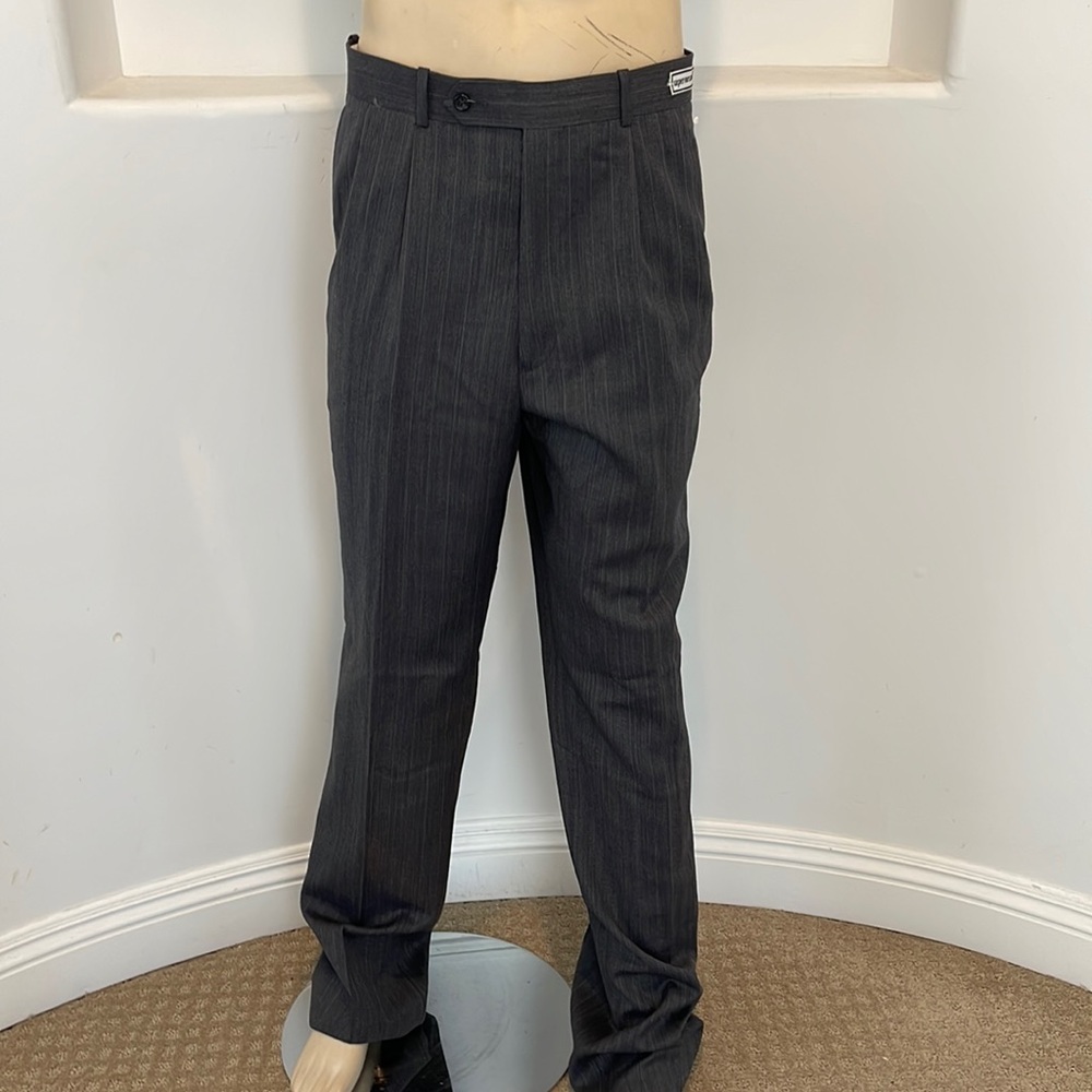 Cordovan & Grey, LTD Charcoal Fred Wool Dress Pants Size 38